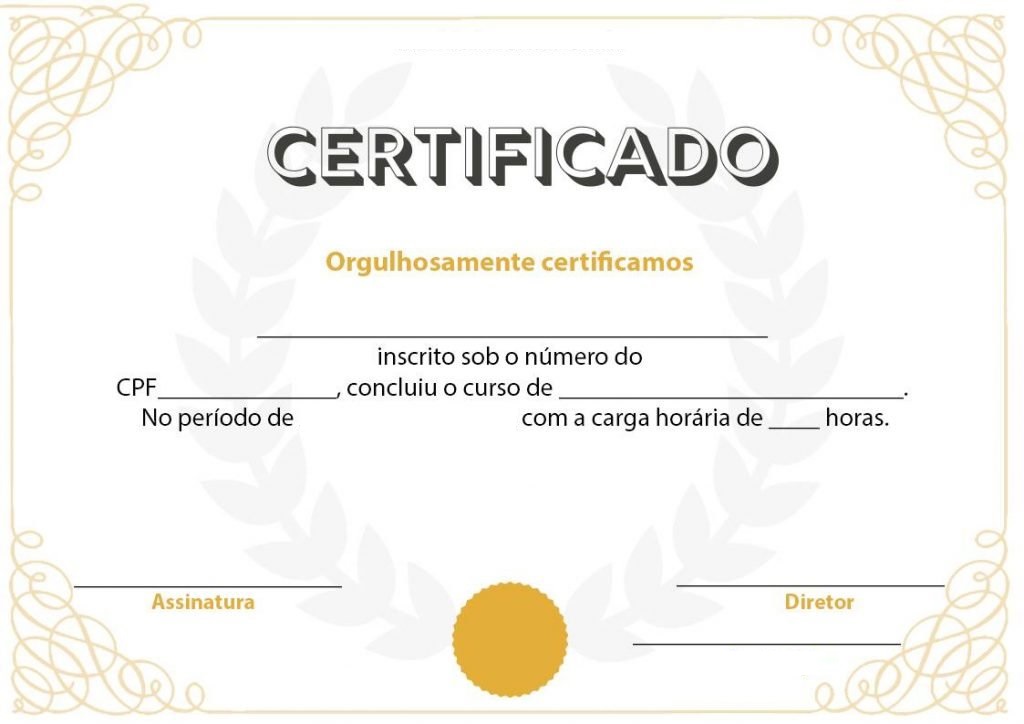 Certificado Exemplo